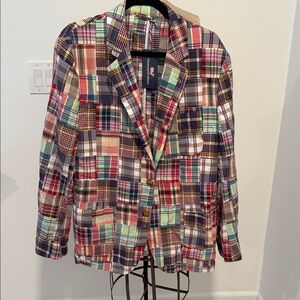 Vineyard Vines Madras Patchwork Blazer 44R NWT Kentucky Derby Preppy Sport Coat